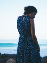 Load image into Gallery viewer, Halter Neck Indigo Dress