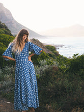 Load image into Gallery viewer, Wrap Dress: Deep Blue