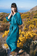 Load image into Gallery viewer, Silk Jumpsuit: Teal