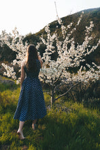 Load image into Gallery viewer, Halter Neck Indigo Dress