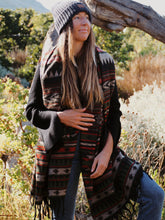 Load image into Gallery viewer, Winter Shawl: Earthy Geometrics
