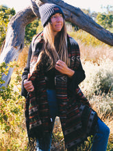 Load image into Gallery viewer, Winter Shawl: Earthy Geometrics