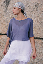 Load image into Gallery viewer, Poncho Knit: Pastel Blue