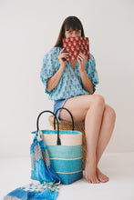 Load image into Gallery viewer, Peasant Blouse: Peacock Party