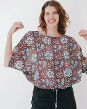 Load image into Gallery viewer, Drawstring Blouse: Mid Summer