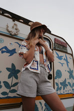 Load image into Gallery viewer, Pinstripe Shorts: Olive