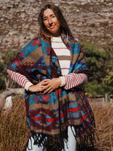 Load image into Gallery viewer, Winter Shawl: Burgundy