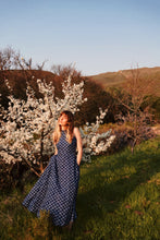 Load image into Gallery viewer, Halter Neck Indigo Dress