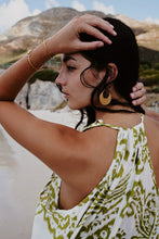 Load image into Gallery viewer, Feather Sundress: Olive