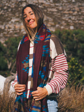Load image into Gallery viewer, Winter Shawl: Burgundy
