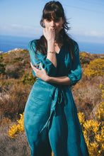 Load image into Gallery viewer, Silk Jumpsuit: Teal
