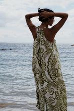 Load image into Gallery viewer, Feather Sundress: Olive