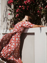 Load image into Gallery viewer, Wrap Dress: Cherry Red
