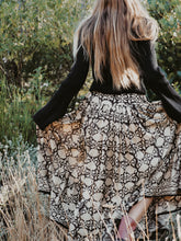 Load image into Gallery viewer, Full Swing Skirt: Black and Stone