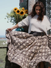 Load image into Gallery viewer, Full Swing Skirt: Black and Stone