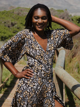 Load image into Gallery viewer, Wrap Dress: Magic at Midnight