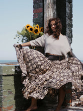 Load image into Gallery viewer, Full Swing Skirt: Black and Stone