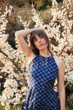 Load image into Gallery viewer, Halter Neck Indigo Dress