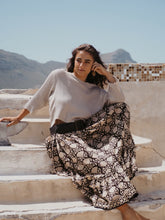 Load image into Gallery viewer, Full Swing Skirt: Black and Stone