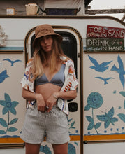 Load image into Gallery viewer, Pinstripe Shorts: Olive