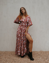 Load image into Gallery viewer, Wrap Dress: Cherry Red
