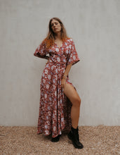 Load image into Gallery viewer, Wrap Dress: Cherry Red
