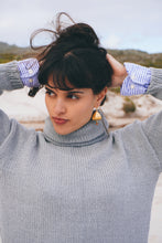 Load image into Gallery viewer, The Coziest Poloneck: Cloudy Blue