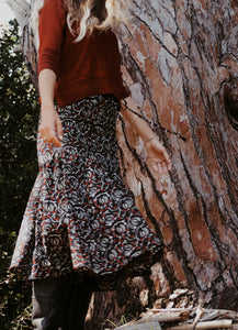 Flamenco Skirt: Cherry