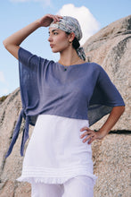 Load image into Gallery viewer, Poncho Knit: Pastel Blue