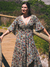 Load image into Gallery viewer, Wrap Dress: Bagru