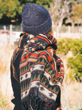 Load image into Gallery viewer, Winter Shawl: Earthy Geometrics