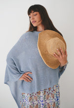 Load image into Gallery viewer, Knit Shawl: Soft Blue