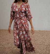 Load image into Gallery viewer, Wrap Dress: Cherry Red