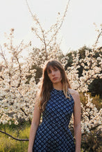 Load image into Gallery viewer, Halter Neck Indigo Dress