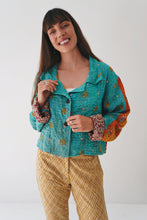 Load image into Gallery viewer, Cropped Gudri Jacket: Azure