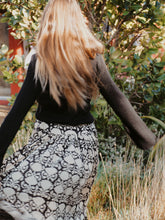 Load image into Gallery viewer, Full Swing Skirt: Black and Stone