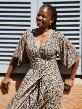 Load image into Gallery viewer, Wrap Dress: Magic at Midnight