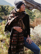 Load image into Gallery viewer, Winter Shawl: Earthy Geometrics