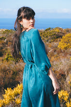 Load image into Gallery viewer, Silk Jumpsuit: Teal