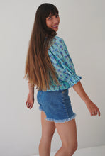 Load image into Gallery viewer, Peasant Blouse: Peacock Party