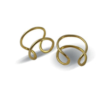 Load image into Gallery viewer, Sterling Silver Gold Plated Ear Cuff
