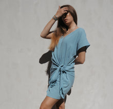 Load image into Gallery viewer, Knot Dress: Blue Baby