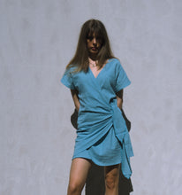 Load image into Gallery viewer, Knot Dress: Blue Baby