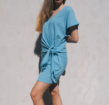 Load image into Gallery viewer, Knot Dress: Blue Baby
