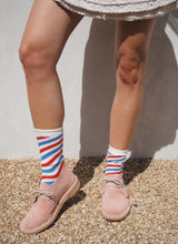 Load image into Gallery viewer, The Best Bamboo Socks: Candy Cane Print