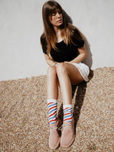 Load image into Gallery viewer, The Best Bamboo Socks: Candy Cane Print