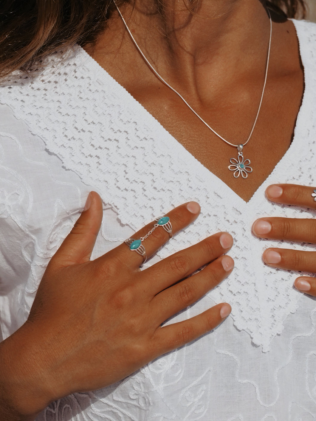 Sterling Silver Turquoise Pendant