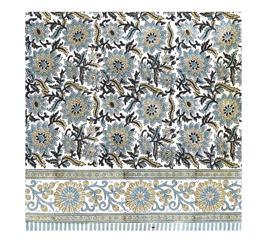Block Print Bed Cover