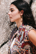 Load image into Gallery viewer, Brass Flamingo Earring
