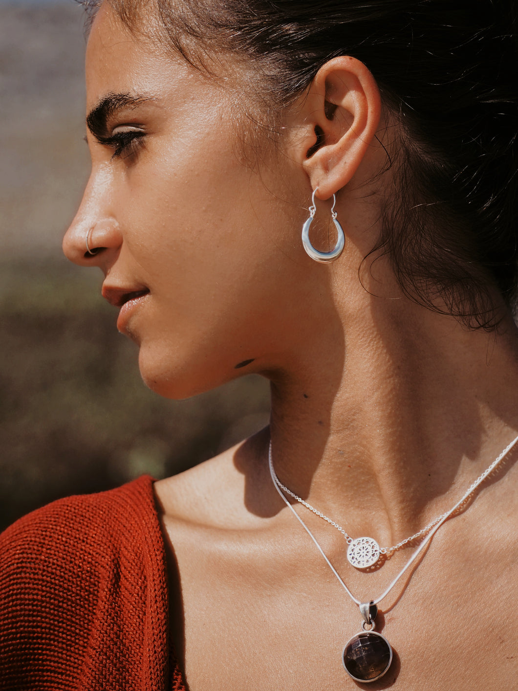 Sterling Silver Hoops